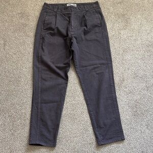 Robert Geller Relaxed Fit Charcoal Pants